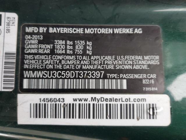 Photo 14 from auction – 2013 MINI COOPER with VIN WMWSU3C59DT373397