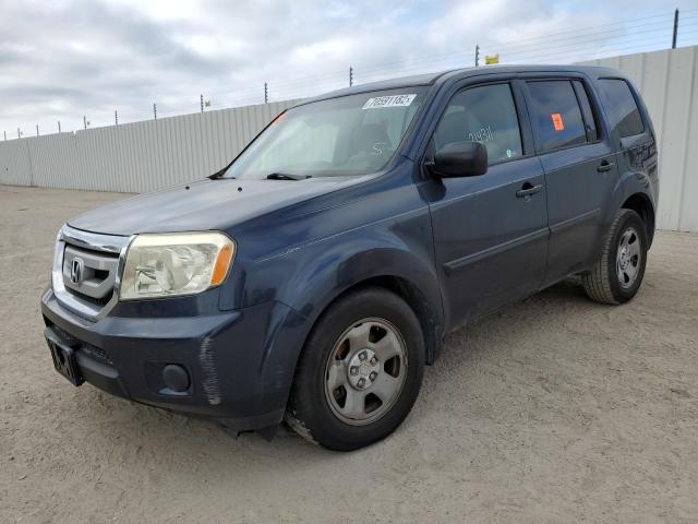 HONDA PILOT LX 2011 with VIN 5FNYF3H2XBB034069 - Photo from auction
