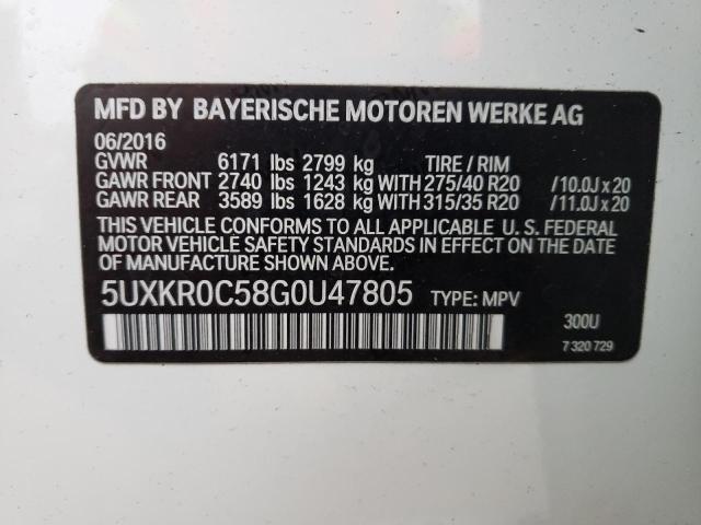 Photo 14 from auction – 2016 BMW X5 XDRIVE3 with VIN 5UXKR0C58G0U47805