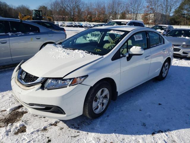 HONDA CIVIC LX 2014 with VIN 19XFB2F56EE241563 - Photo from auction