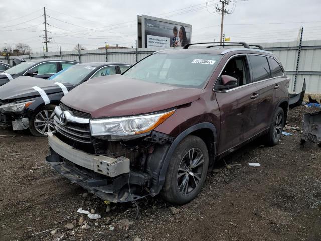 TOYOTA HIGHLANDER 2016 with VIN 5TDJKRFH7GS229931 - Photo from auction