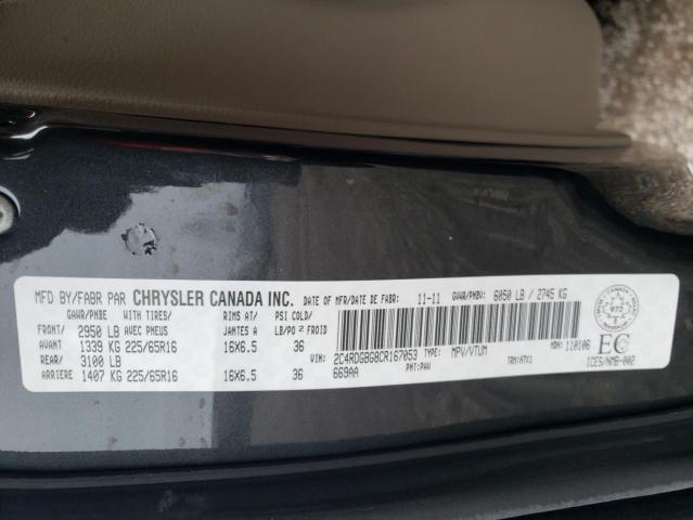 Photo 14 from auction – 2012 DODGE GRAND CARA with VIN 2C4RDGBG8CR167053