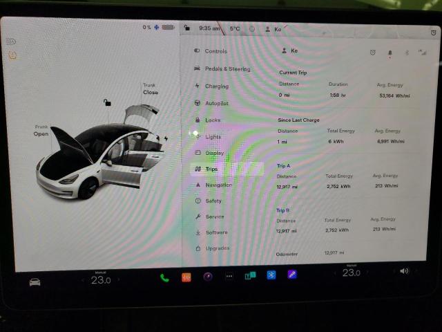 Photo 9 from auction – 2021 TESLA MODEL 3 with VIN 5YJ3E1EA1MF018732