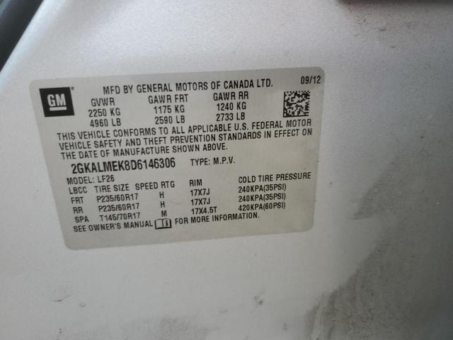 Photo 14 from auction – 2013 GMC TERRAIN SL with VIN 2GKALMEK8D6146306