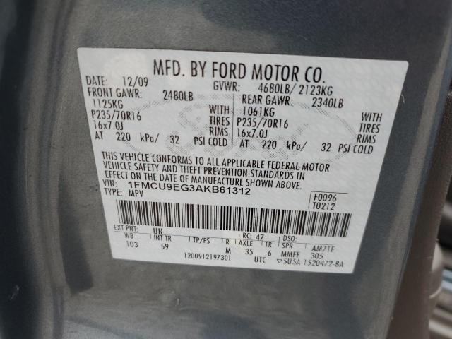 Photo 14 from auction – 2010 FORD ESCAPE LIM with VIN 1FMCU9EG3AKB61312