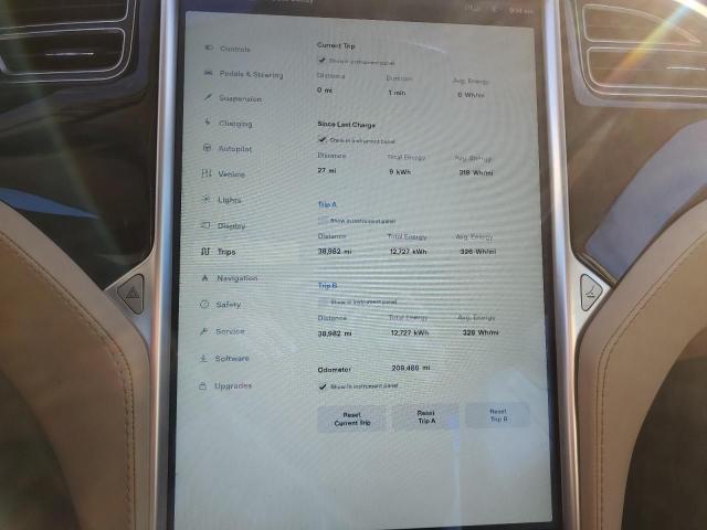 Photo 9 from auction – 2015 TESLA MODEL S with VIN 5YJSA1E2XFF102096
