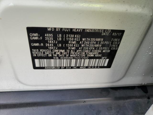 Снимка 14 от търг – 2017 SUBARU OUTBACK 2. с VIN 4S4BSANC7H3372002