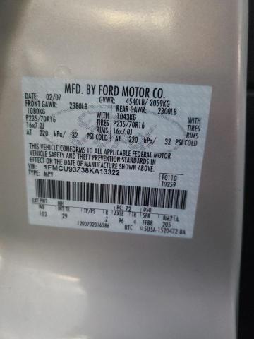 Photo 14 from auction – 2008 FORD ESCAPE XLT with VIN 1FMCU93Z38KA13322