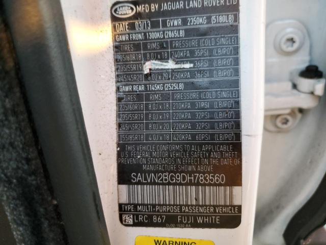 Photo 14 from auction – 2013 LAND ROVER RANGE ROVE with VIN SALVN2BG9DH783560