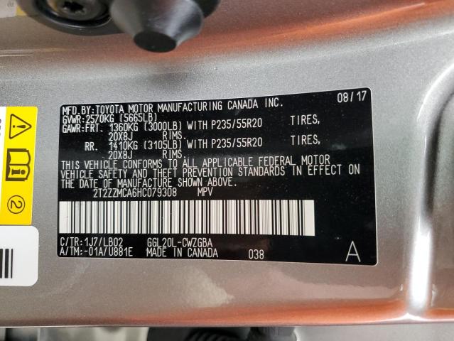 Photo 14 from auction – 2017 LEXUS RX 350 BAS with VIN 2T2ZZMCA6HC079308