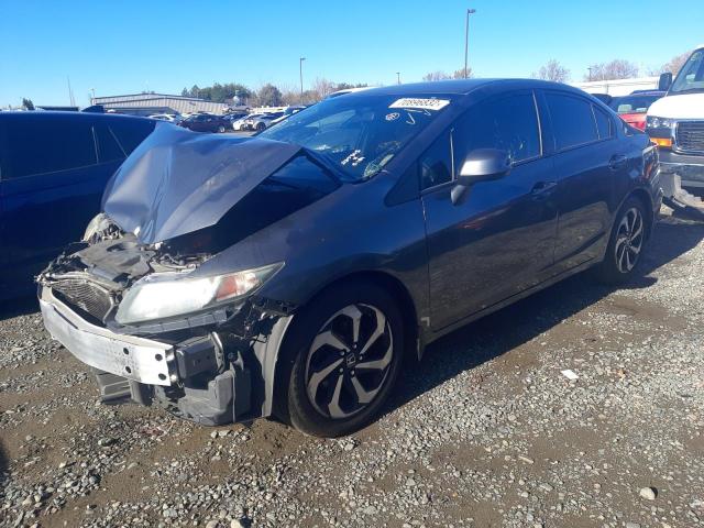 HONDA CIVIC LX 2013 with VIN 19XFB2F57DE227315 - Photo from auction
