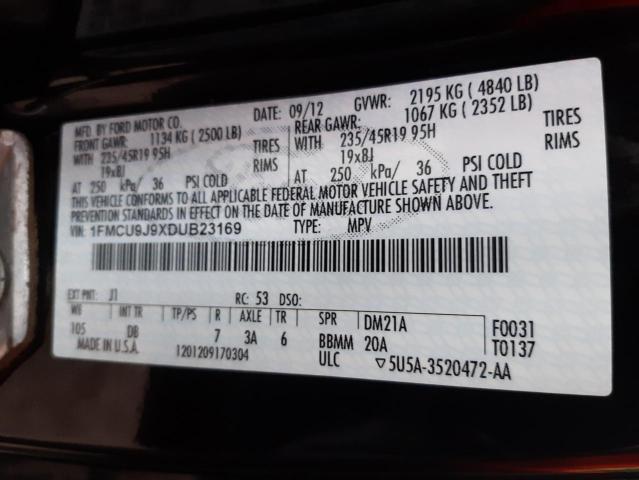Photo 14 from auction – 2013 FORD ESCAPE TIT with VIN 1FMCU9J9XDUB23169