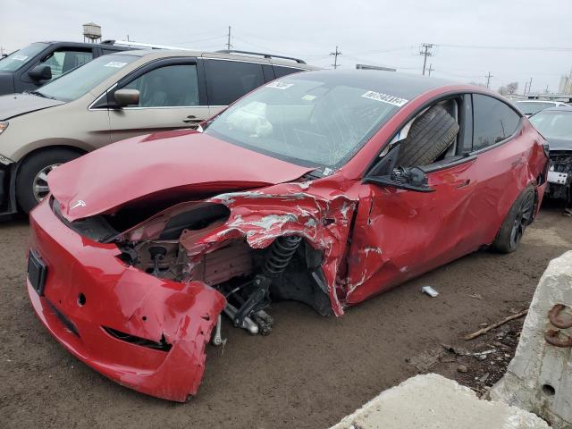 TESLA MODEL Y 2022 with VIN 7SAYGDEE7NF387166 - Photo from auction
