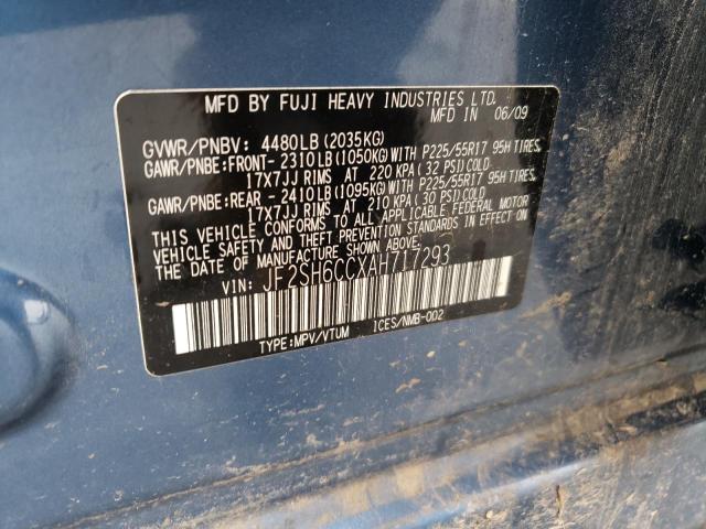 Photo 14 from auction – 2010 SUBARU FORESTER 2 with VIN JF2SH6CCXAH717293
