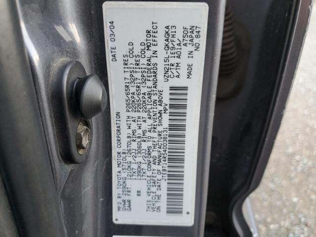 Photo 14 from auction – 2004 TOYOTA 4RUNNER SR with VIN JTEBT14R540038131