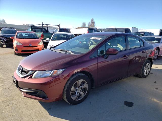 HONDA CIVIC LX 2015 with VIN 19XFB2F52FE275890 - Photo from auction