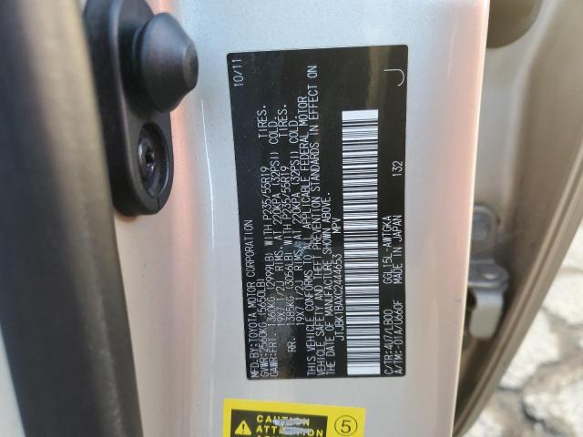 Photo 14 from auction – 2012 LEXUS RX 350 with VIN JTJBK1BAXC2444653