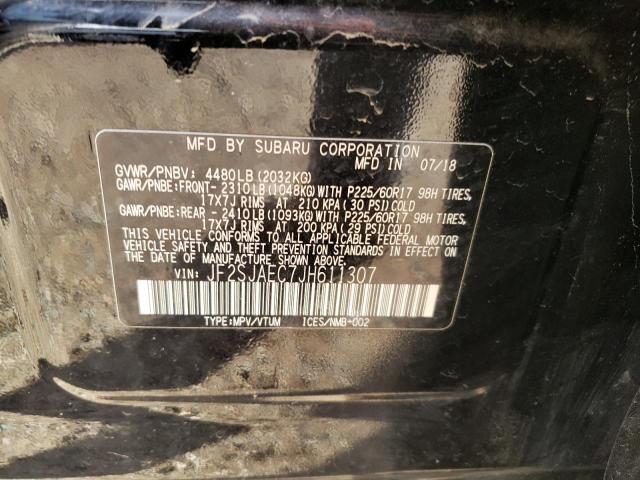 Photo 14 from auction – 2018 SUBARU FORESTER 2 with VIN JF2SJAEC7JH611307