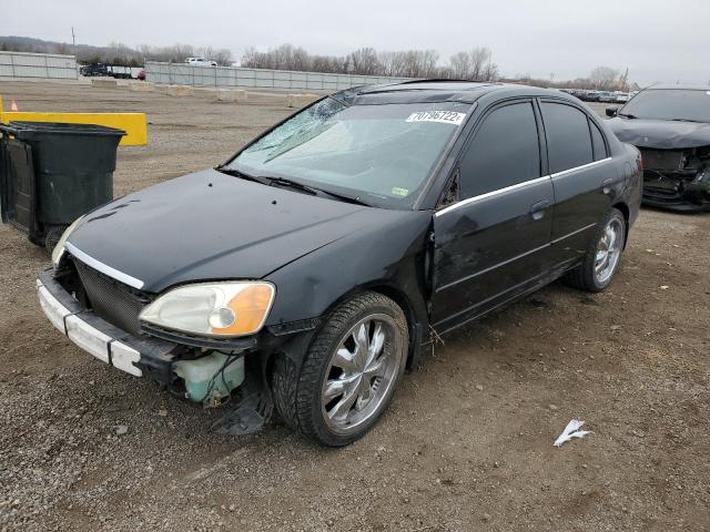 HONDA CIVIC EX 2001 with VIN JHMES267X1S005498 - Photo from auction