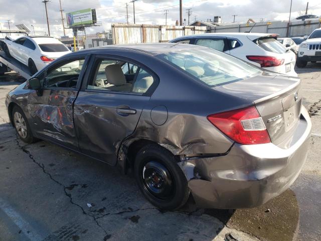 Photo 2 from auction – 2012 HONDA CIVIC LX with VIN 19XFB2F59CE367896