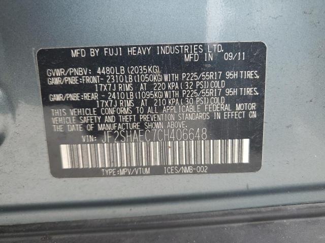 Photo 14 from auction – 2012 SUBARU FORESTER L with VIN JF2SHAEC7CH406648