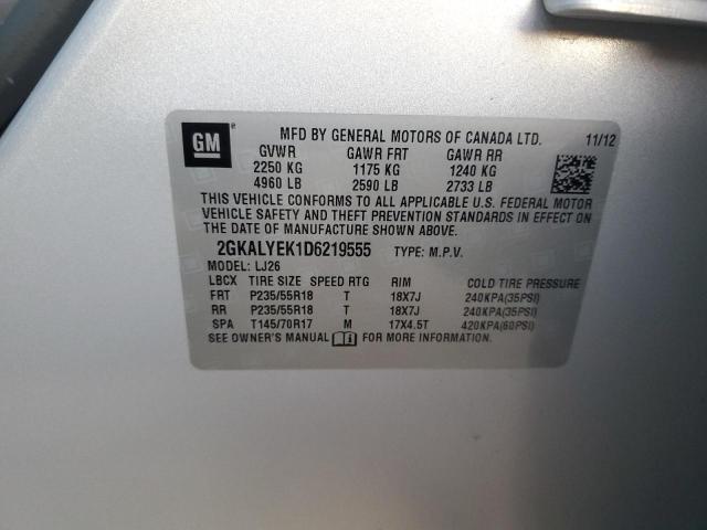 Photo 14 from auction – 2013 GMC TERRAIN DE with VIN 2GKALYEK1D6219555