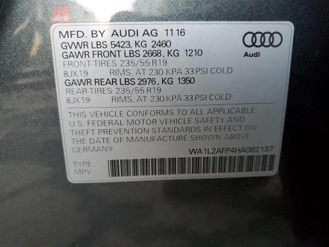Photo 14 from auction – 2017 AUDI Q5 PREMIUM with VIN WA1L2AFP4HA082137