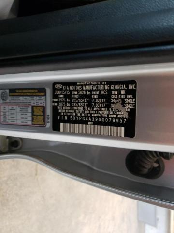 Photo 14 from auction – 2016 KIA SORENTO LX with VIN 5XYPG4A39GG079957