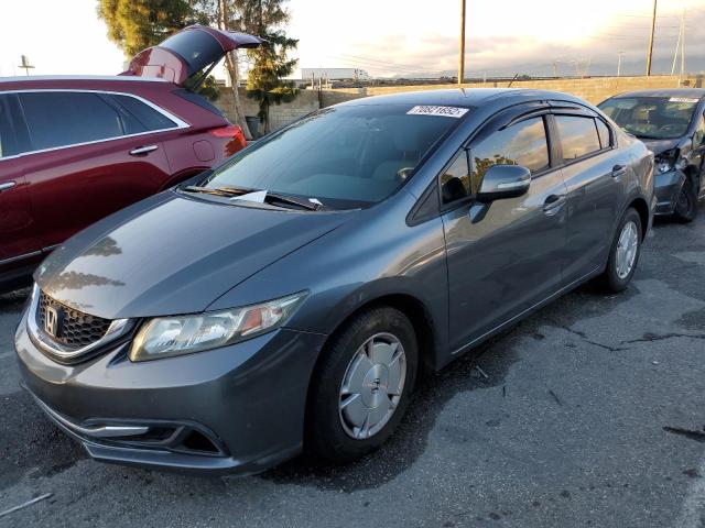 HONDA CIVIC HYBR 2013 with VIN 19XFB4F33DE001704 - Photo from auction