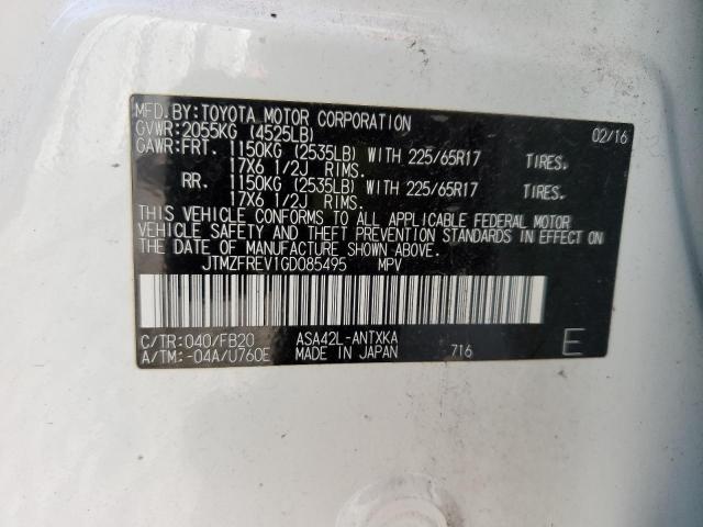 Photo 14 from auction – 2016 TOYOTA RAV4 LE with VIN JTMZFREV1GD085495