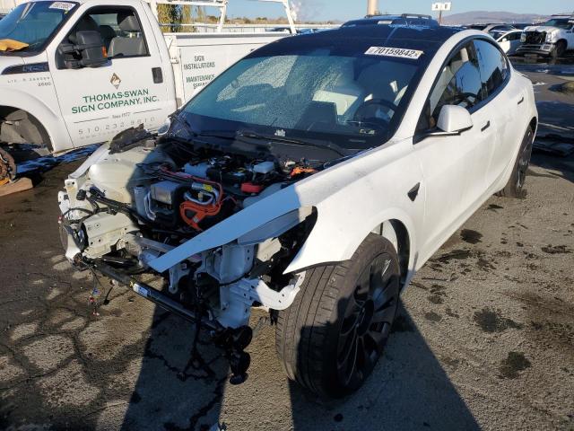 TESLA MODEL 3 2021 with VIN 5YJ3E1EC9MF075889 - Photo from auction
