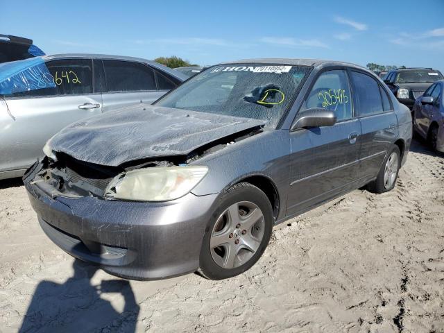 HONDA CIVIC EX 2005 with VIN 2HGES26745H574279 - Photo from auction
