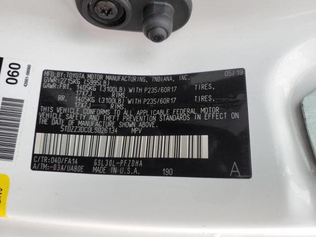 Photo 14 from auction – 2020 TOYOTA SIENNA L with VIN 5TDZZ3DC0LS026134