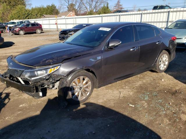 KIA OPTIMA EX 2018 with VIN 5XXGU4L3XJG222383 - Photo from auction