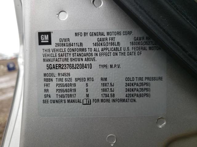 Photo 14 from auction – 2008 BUICK ENCLAVE CX with VIN 5GAER23768J208410