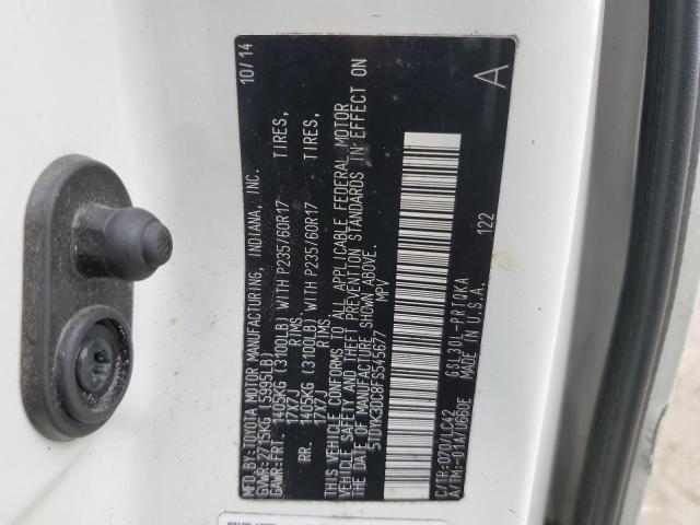 Photo 14 from auction – 2015 TOYOTA SIENNA XLE with VIN 5TDYK3DC8FS545677