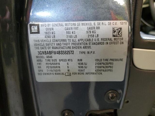 Photo 14 from auction – 2011 CHEVROLET HHR LT with VIN 3GNBABFW4BS582572