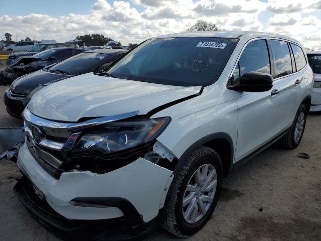 HONDA PILOT LX 2019 with VIN 5FNYF5H14KB025614 - Photo from auction