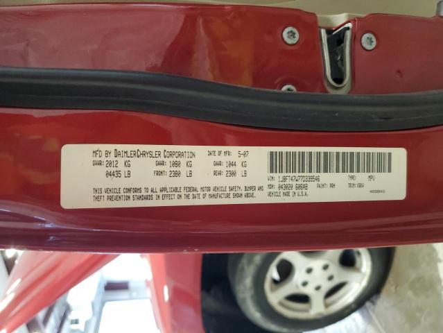 Photo 14 from auction – 2007 JEEP COMPASS with VIN 1J8FT47W77D339546