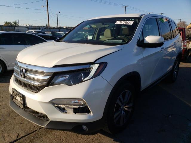 HONDA PILOT EX 2017 with VIN 5FNYF5H37HB027075 - Photo from auction