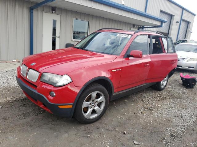 BMW X3 3.0SI 2008 with VIN WBXPC93498WJ14437 - Photo from auction
