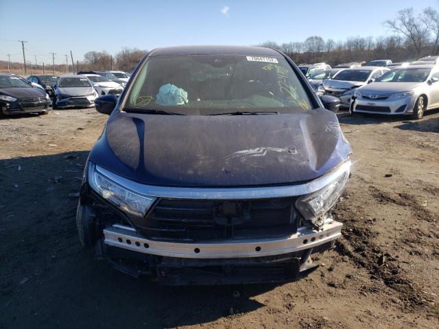 Photo 5 from auction – 2022 HONDA ODYSSEY EX with VIN 5FNRL6H58NB016330
