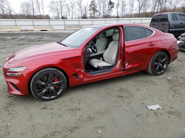 GENESIS G70 BASE 2022 with VIN KMTG54TEXNU100087 - Photo from auction