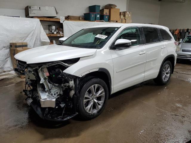 TOYOTA HIGHLANDER 2016 with VIN 5TDBKRFH2GS275297 - Photo from auction