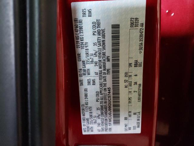 Photo 14 from auction – 2016 FORD ESCAPE TIT with VIN 1FMCU0J99GUC57445