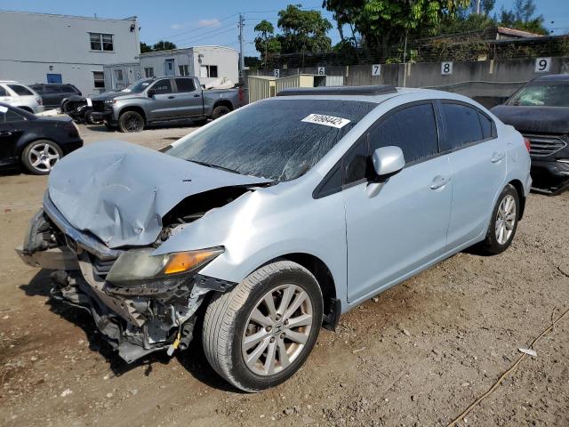 HONDA CIVIC EXL 2012 with VIN 2HGFB2F98CH503525 - Photo from auction