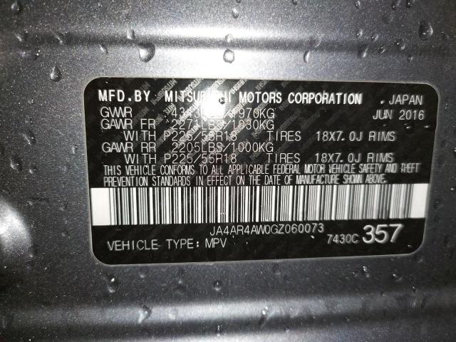 Photo 14 from auction – 2016 MITSUBISHI OUTLANDER with VIN JA4AR4AW0GZ060073