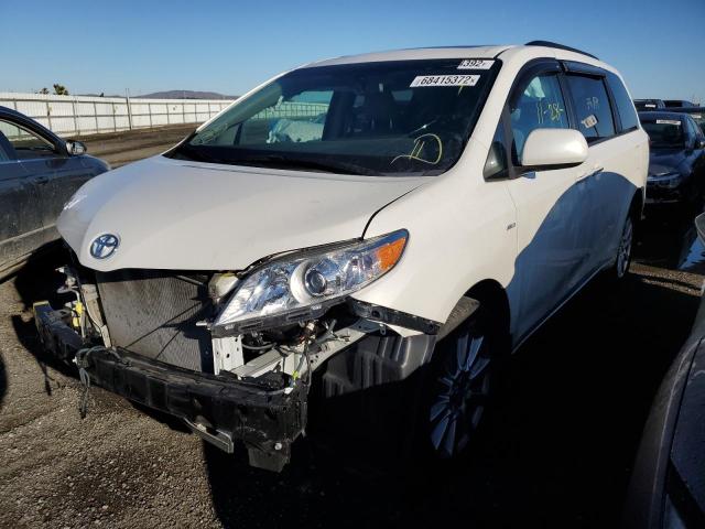 TOYOTA SIENNA XLE 2017 with VIN 5TDDZ3DC2HS186162 - Photo from auction