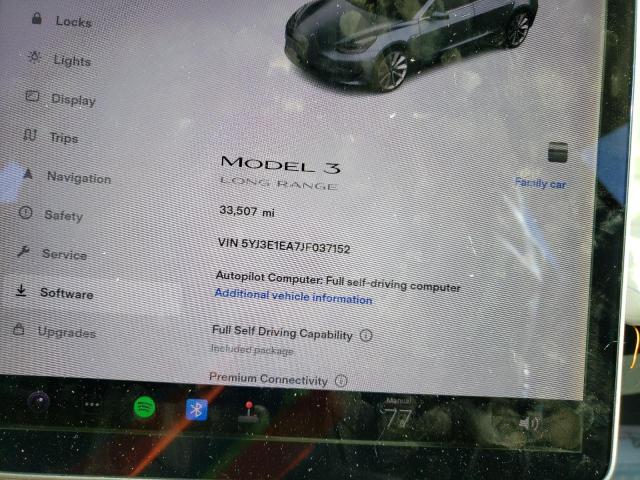 Photo 9 from auction – 2018 TESLA MODEL 3 with VIN 5YJ3E1EA7JF037152