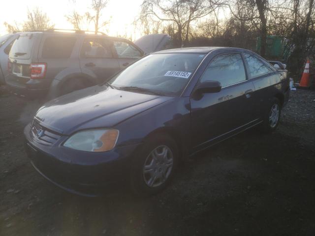 HONDA CIVIC LX 2001 with VIN 1HGEM225X1L811014 - Photo from auction